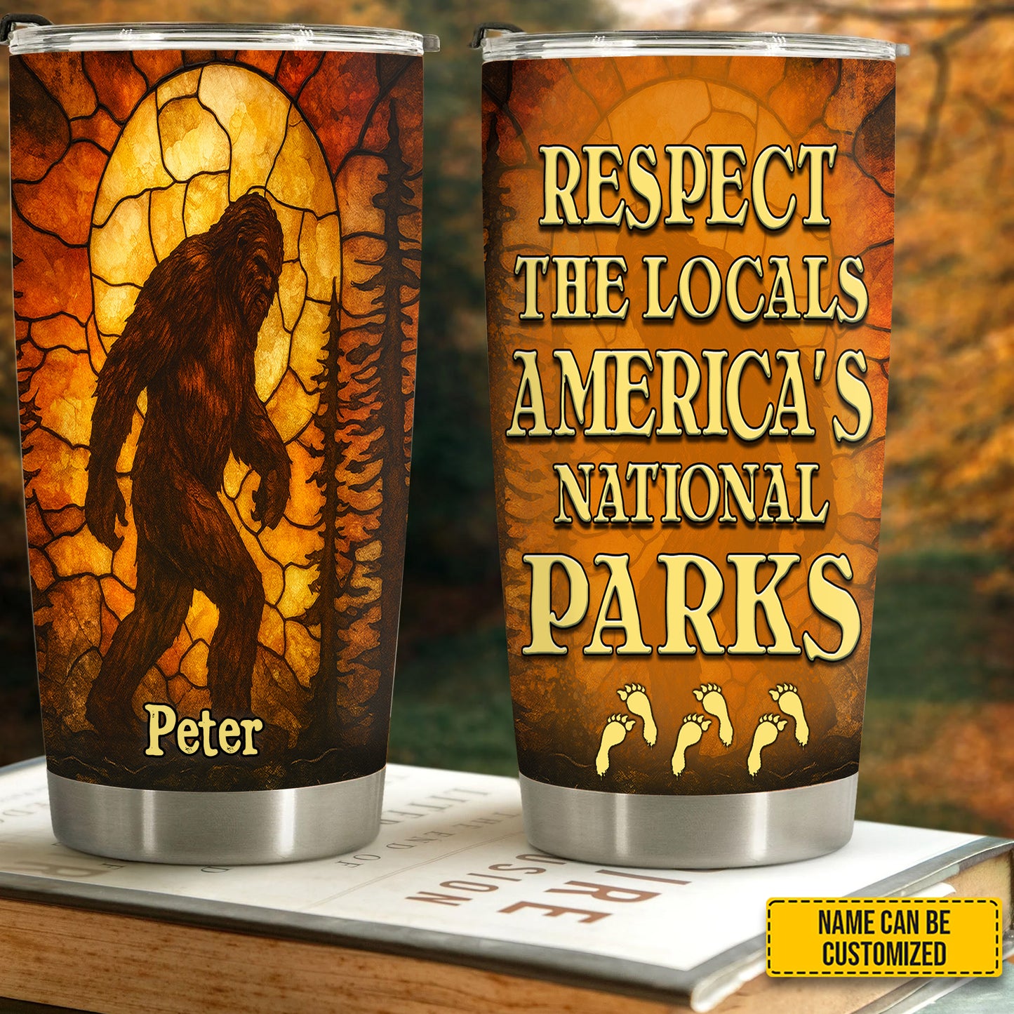 Fall Legend - Personalized Bigfoot Tumbler