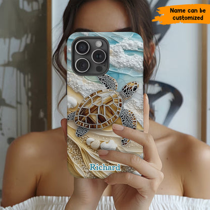 Love Turtle - Personalized Turtle Phone Case