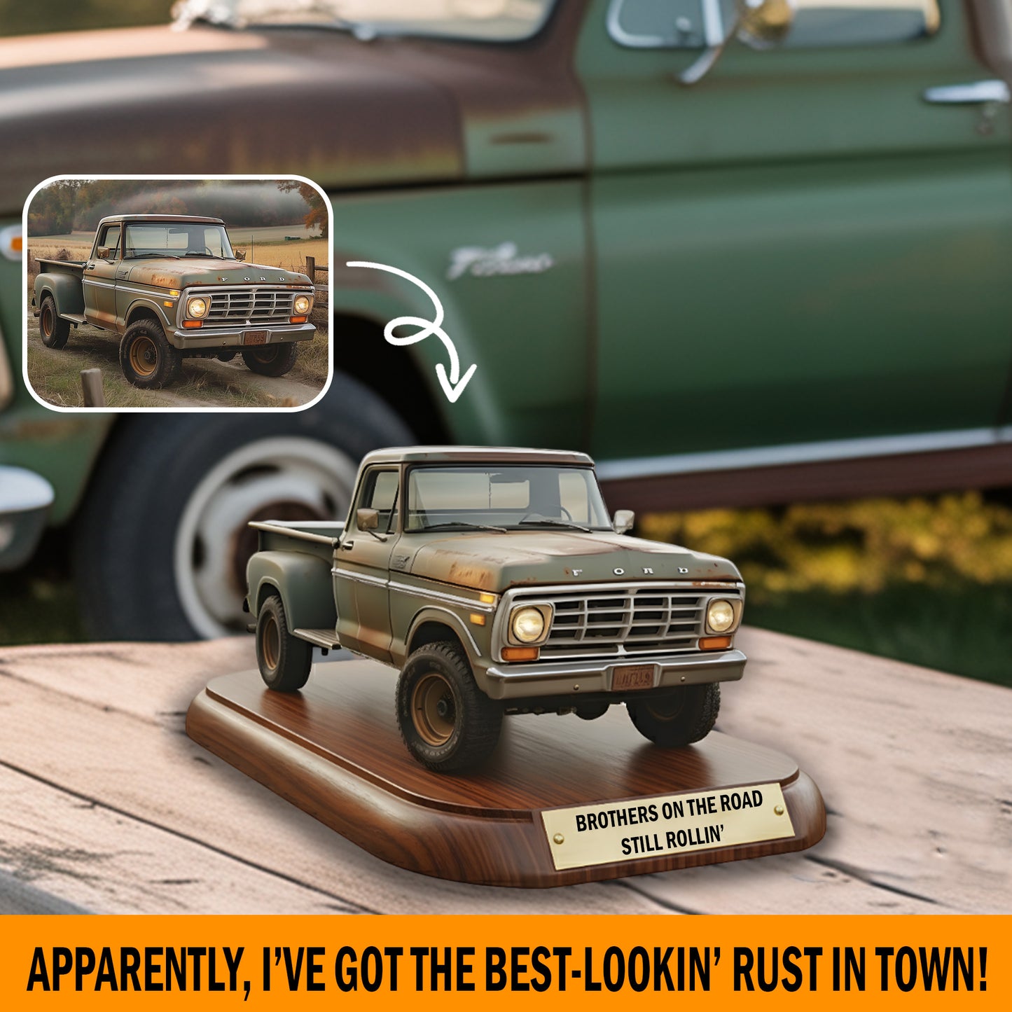 Memories Ride On – Personalized Photo Acrylic Plaque