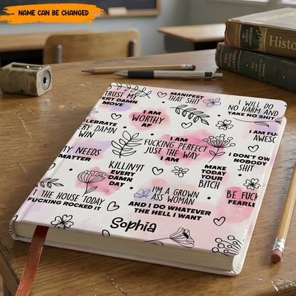Personalized Affirmation Leather Journal