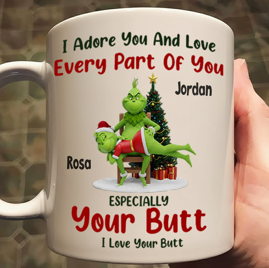 I Adore You - Funny Couple Christmas Accent Mug