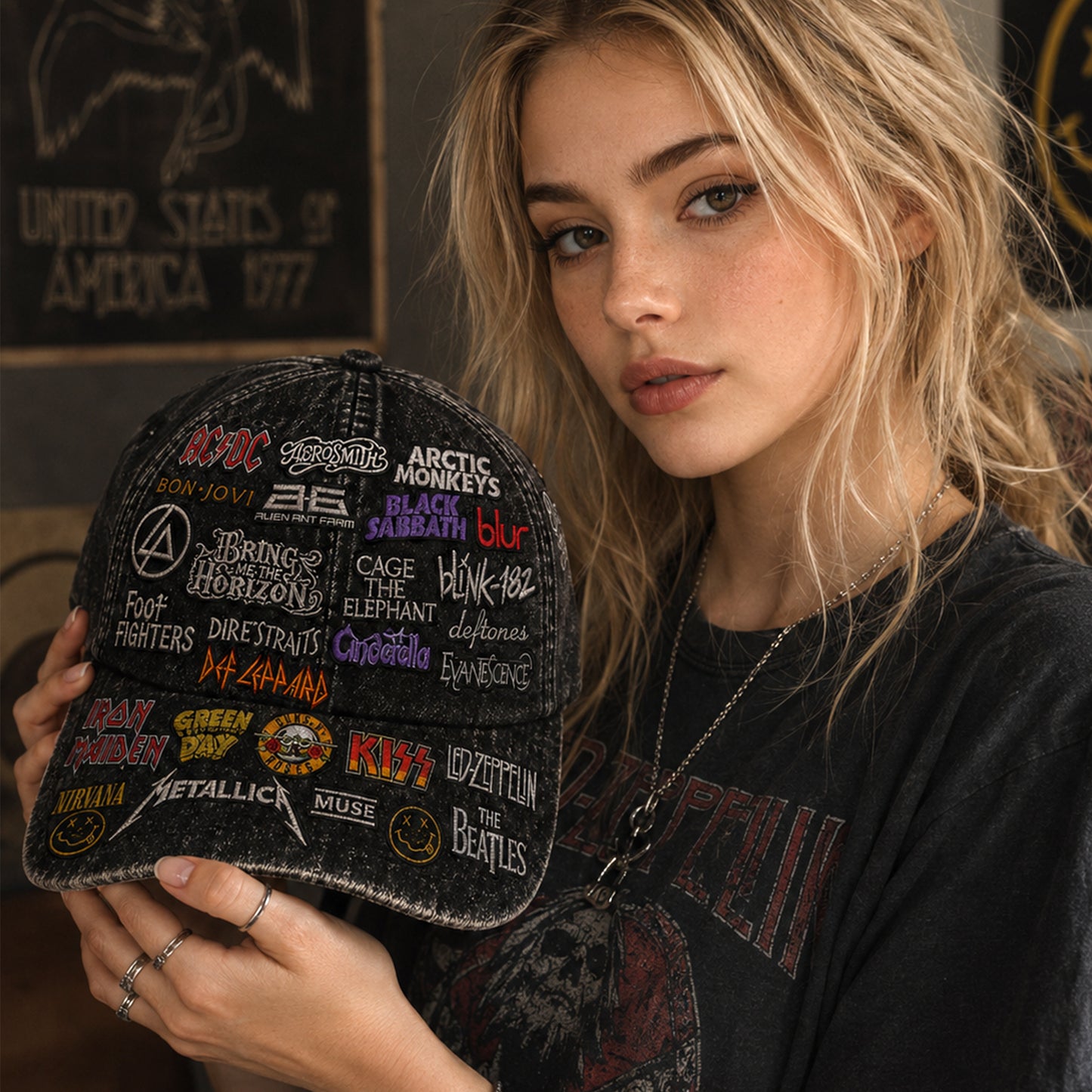 Legends Never Die – Vintage Rock Band All-Over Print Classic Cap