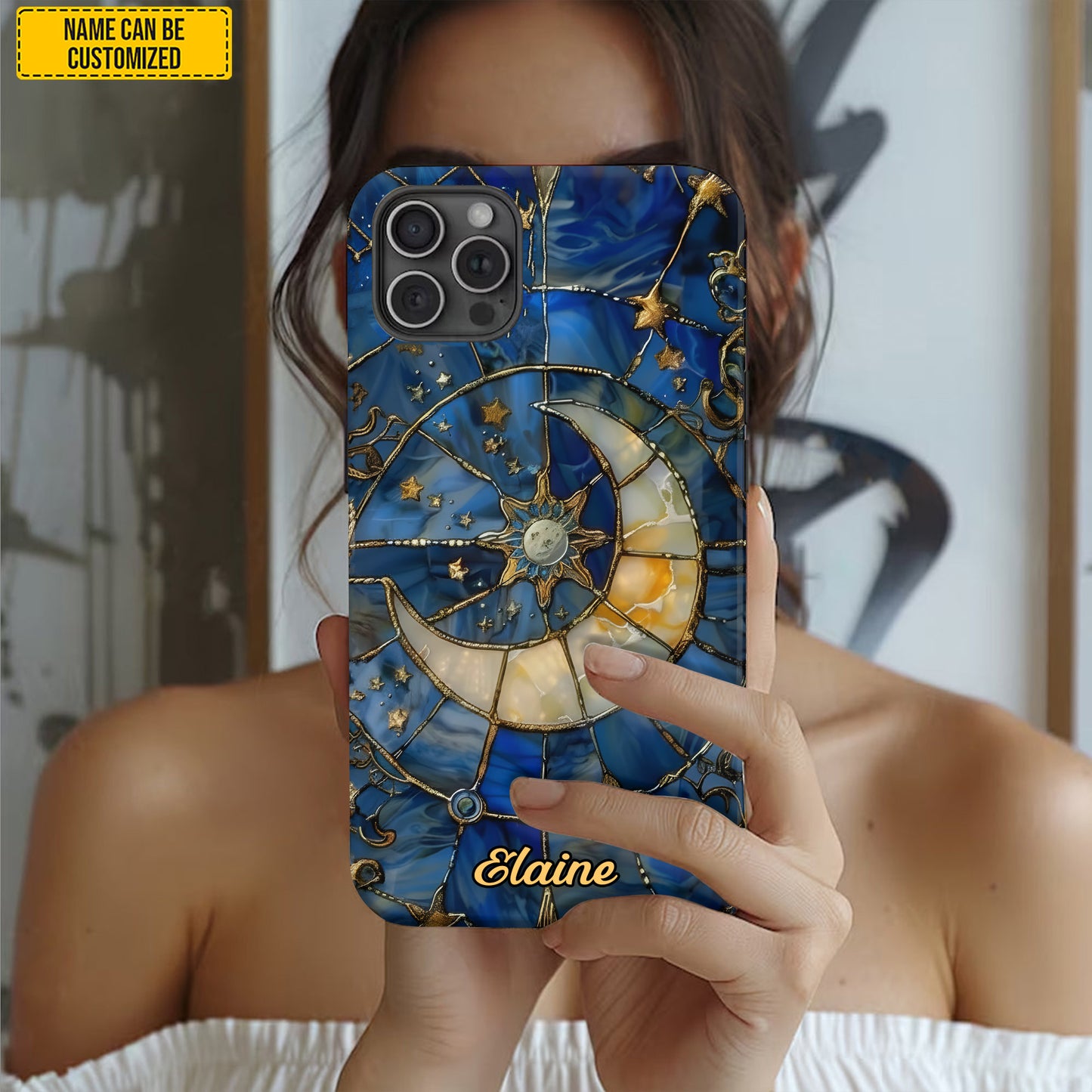 Personalized Moon & Stars Phone Case