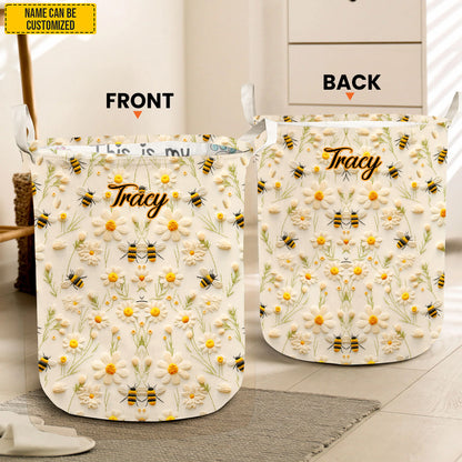 Bee & Daisy  – Personalized Bee Laundry Hamper