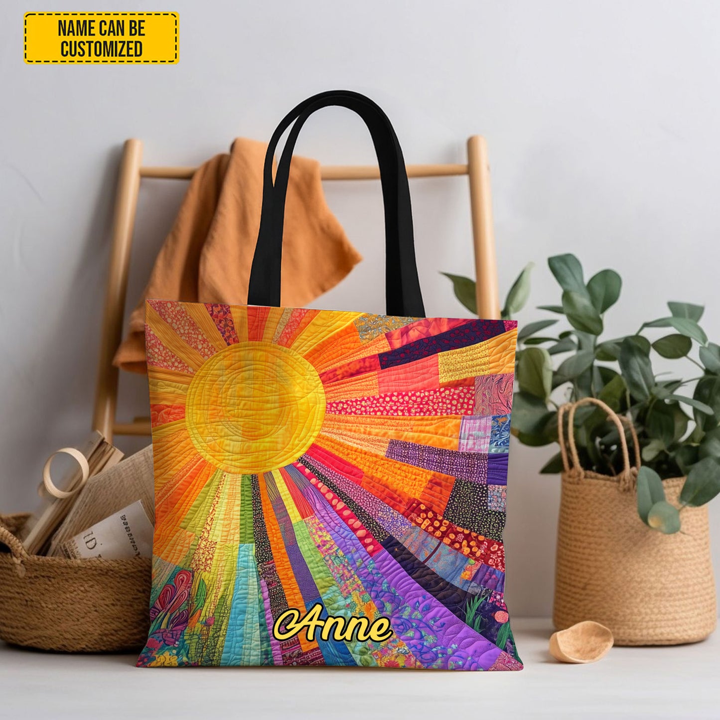 Personalized Sunshine Tote Bag