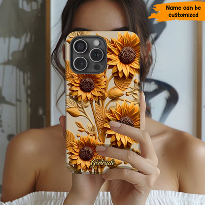Sunflower Phone Case - Personalized Phone Case
