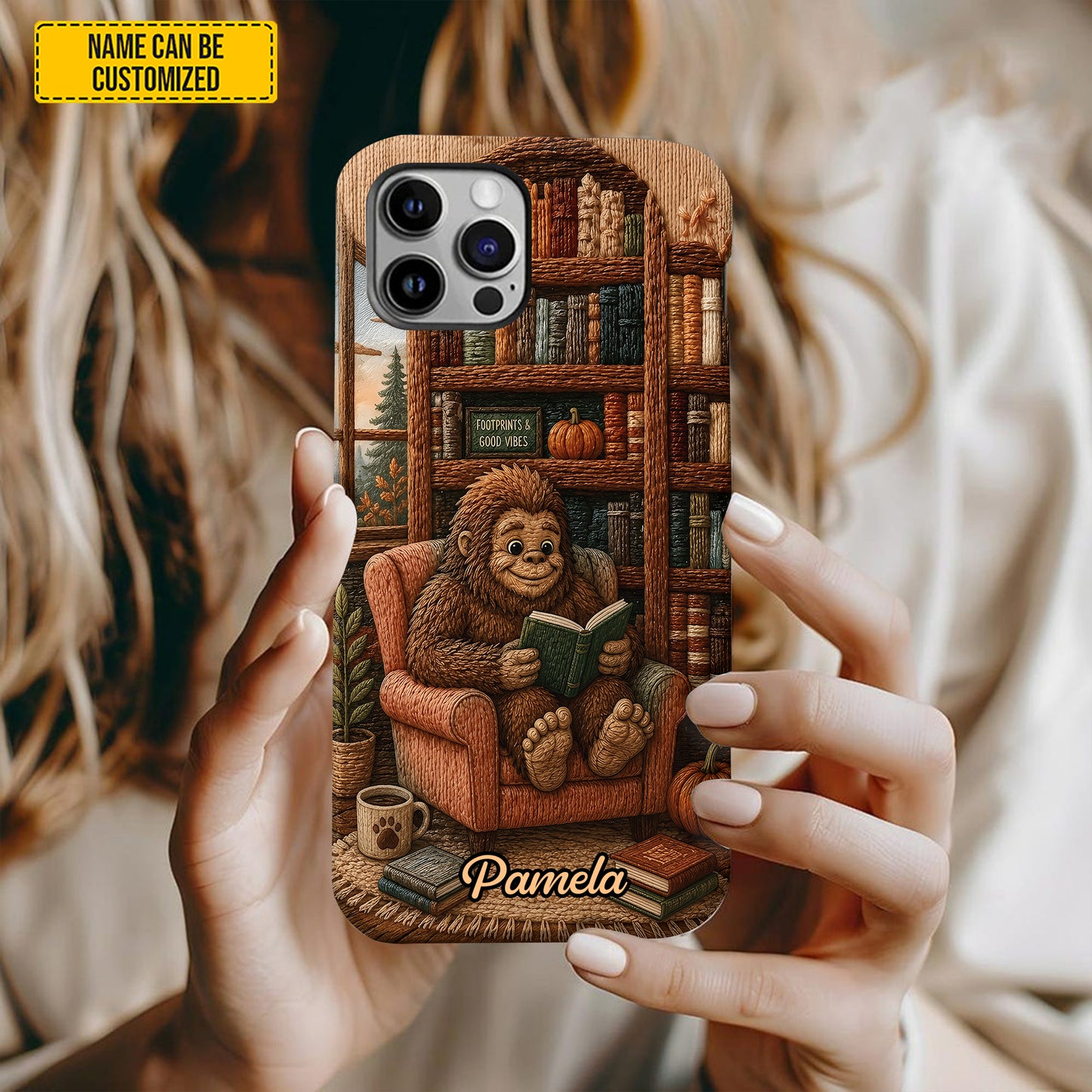 Bigfoot Book Nook – Personalized Phone Case