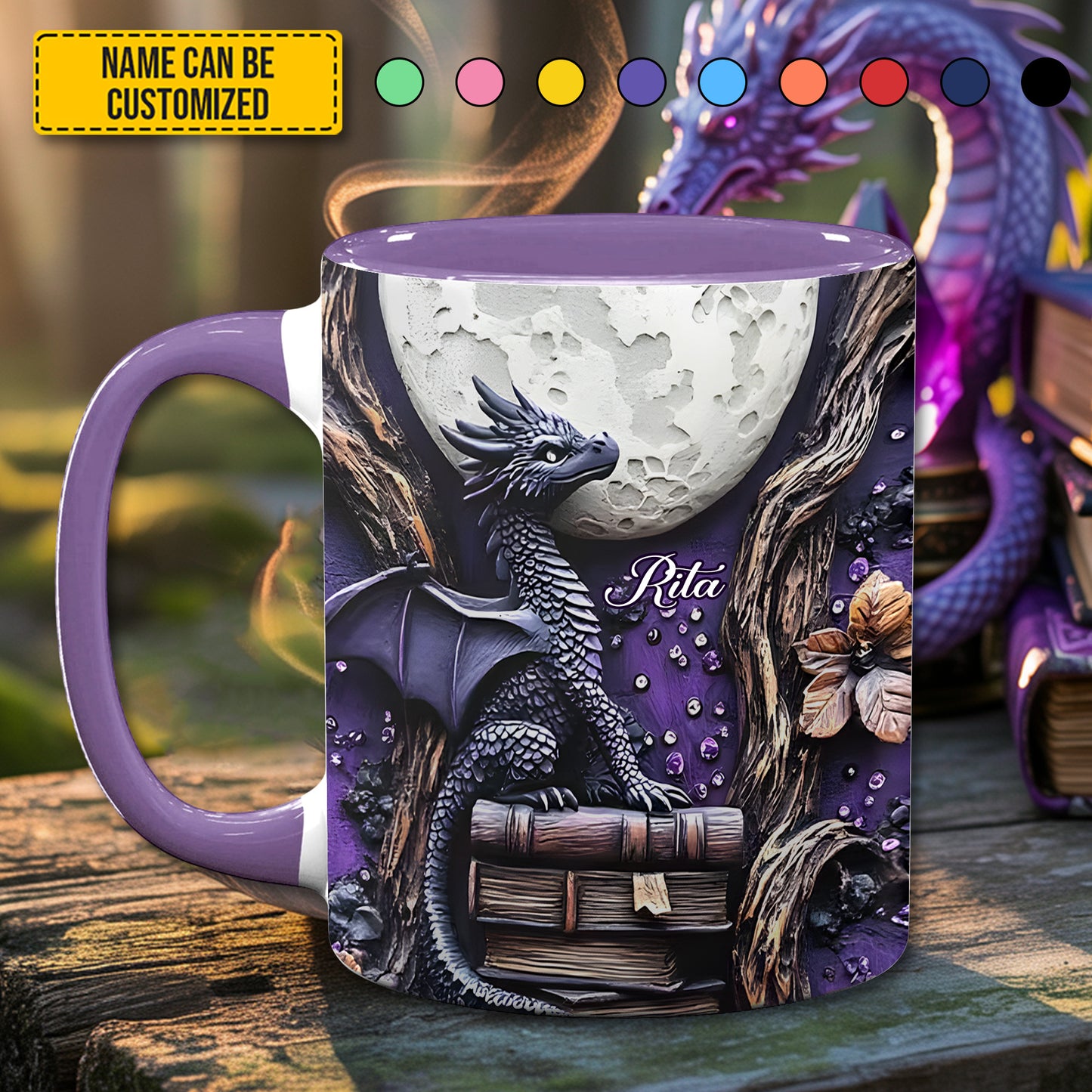 Wyrmling Dreams - Personalized Dragon Accent Mug