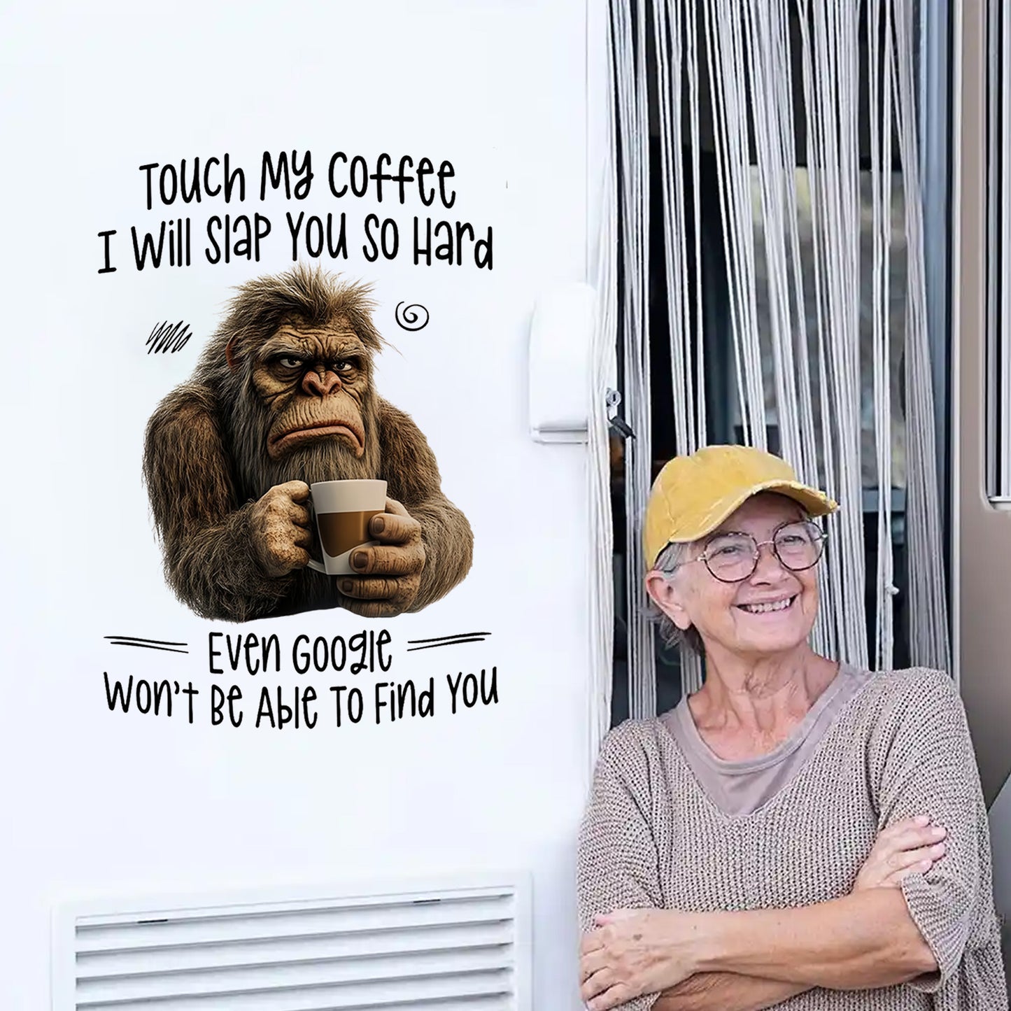 Touch My Coffee I Will Slap You Decal