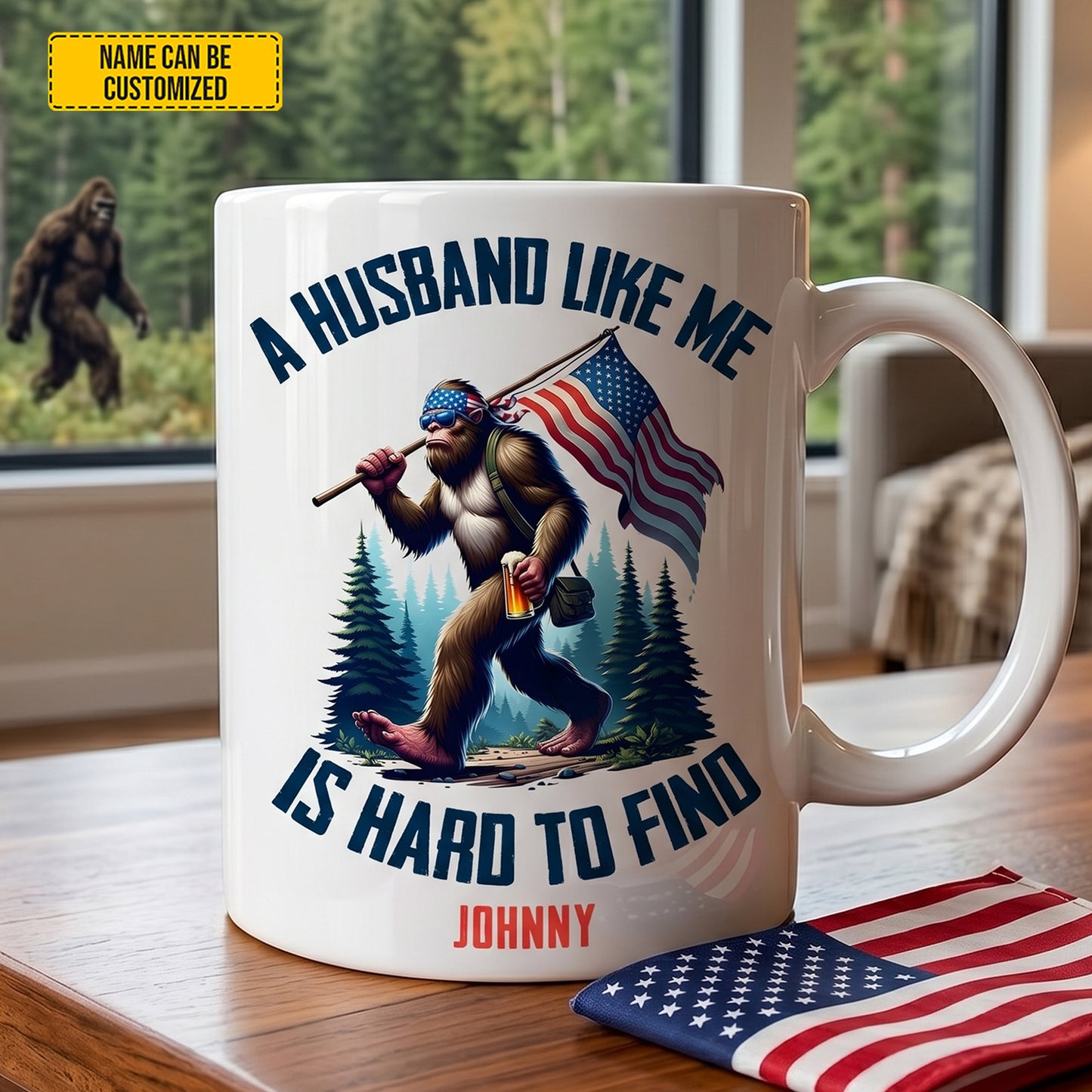 Hard To Find Legends – Personalized Bigfoot White Mug
