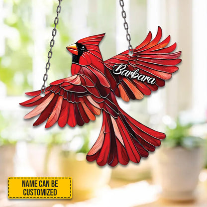Beautiful Cardinals - Personalized Acrylic Window
