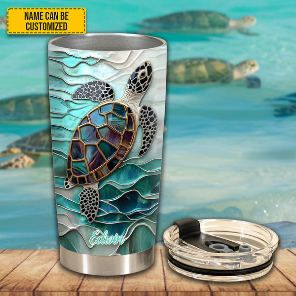 Turtle Ocean - Personalized Turtle Tumbler