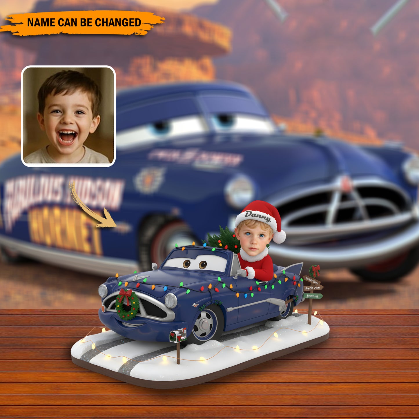 Personalized Funny Car Christmas Acrylic Plaque