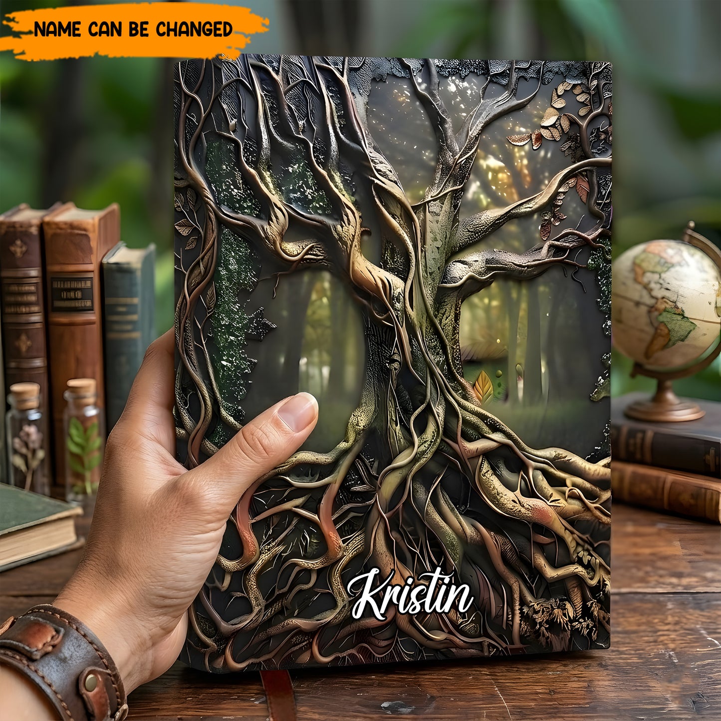 Personalized Tree of Life Leather Journal