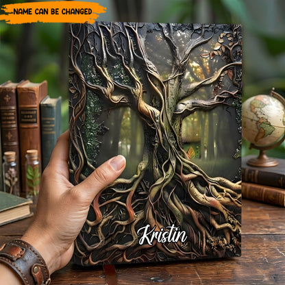 Personalized Tree of Life Leather Journal