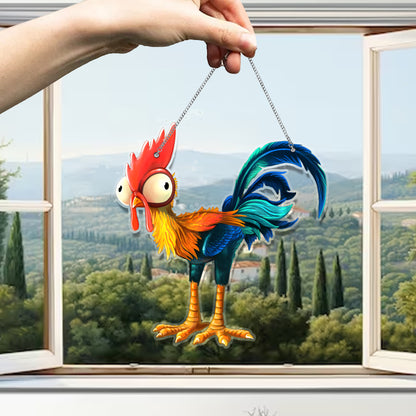 Chicken Funny Acrylic Window Hanging
