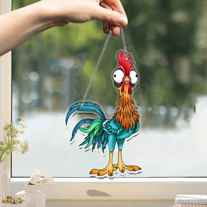 Chicken Cute Acrylic Window Hanging
