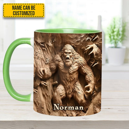 Bigfoot Legend in the Trees – Personalized Bigfoot Accent Mug
