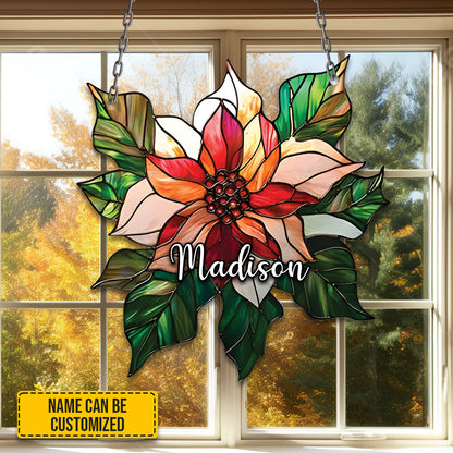 Birth Month Flower Acrylic Window- Hanging Decor