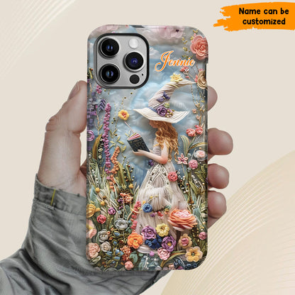 Beautiful Witch Flowers - Personalized Witch Phone Case