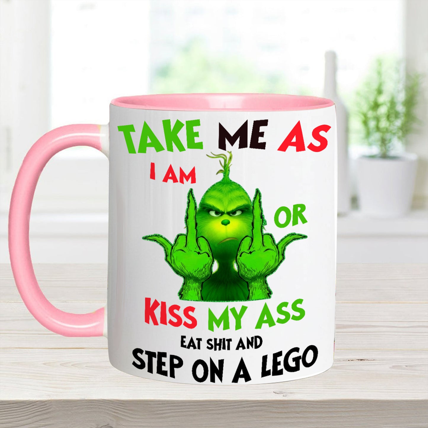 Take Me As I Am - Funny Christmas Accent Mug