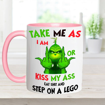 Take Me As I Am - Funny Christmas Accent Mug