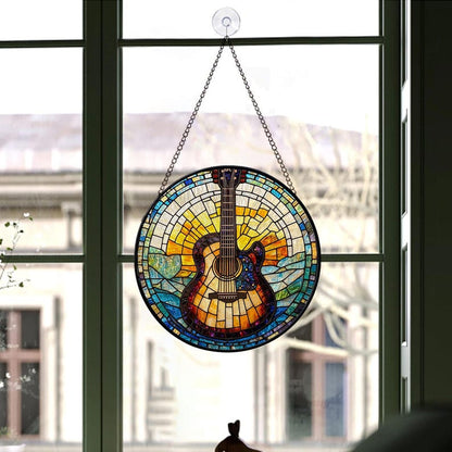 Musical Instrument Stained Glass Suncatcher
