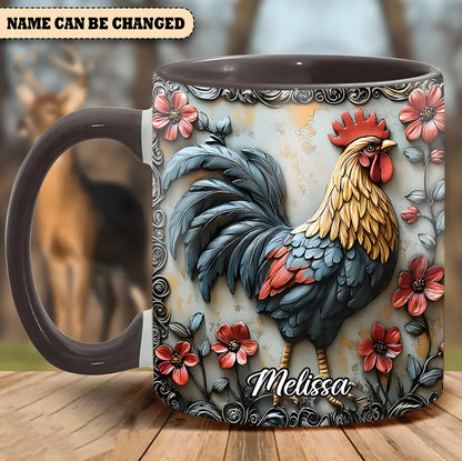 Chicken Accent Mug - Personalized Accent Mug