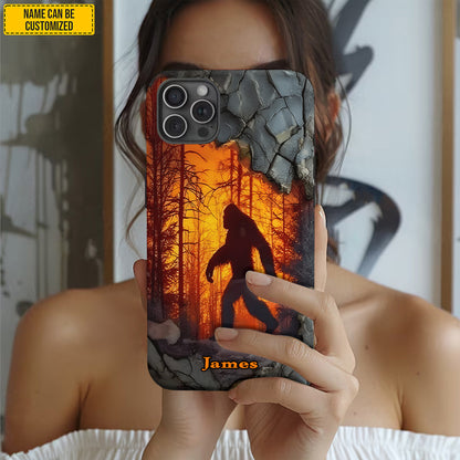 Bigfoot Forest Fire - Personalized Bigfoot Forest Fire Phone Case
