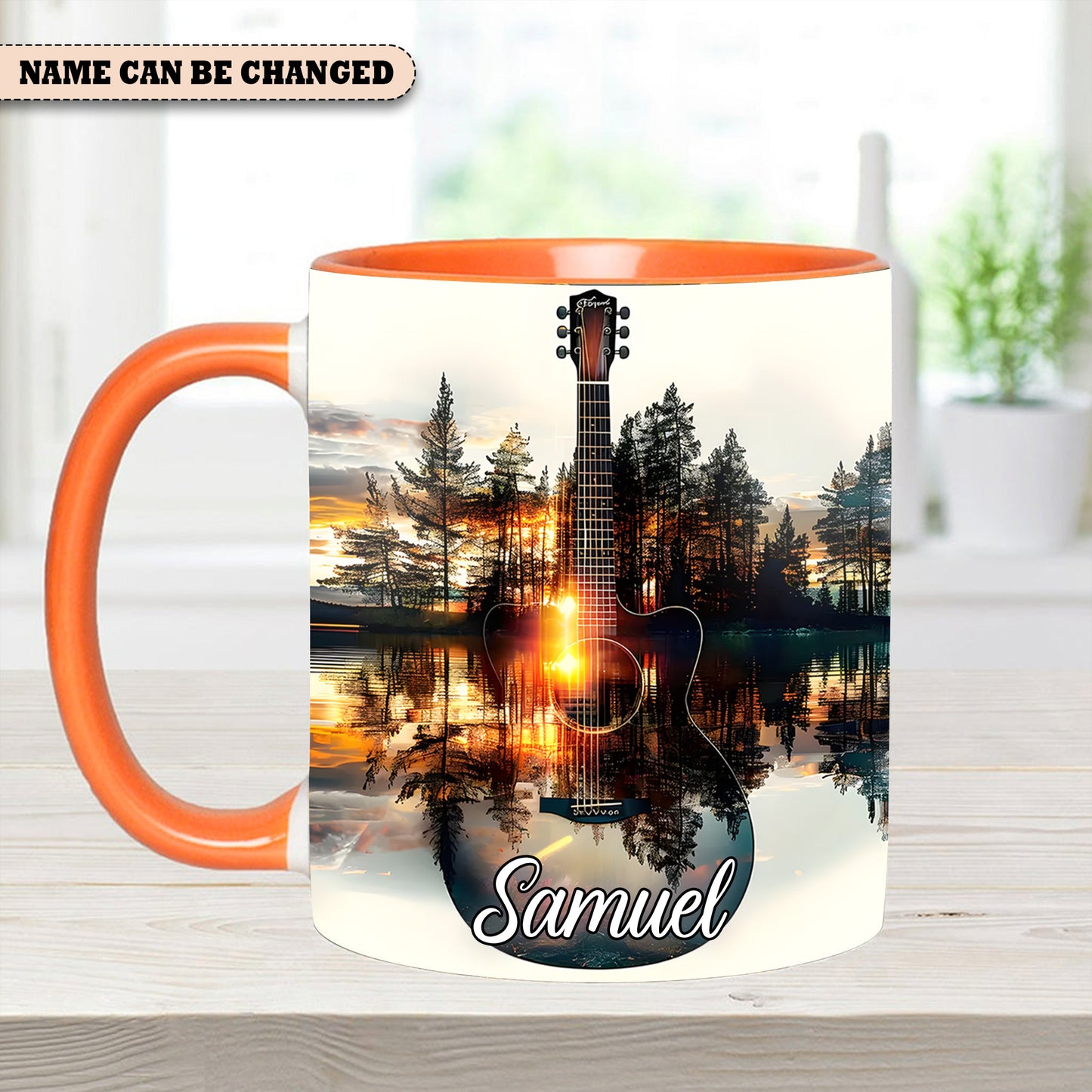 Fantasy Guitar – Personalized Guitar Accent Mug