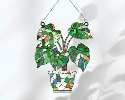 Monstera Leaves ACRYLIC Window Hanging