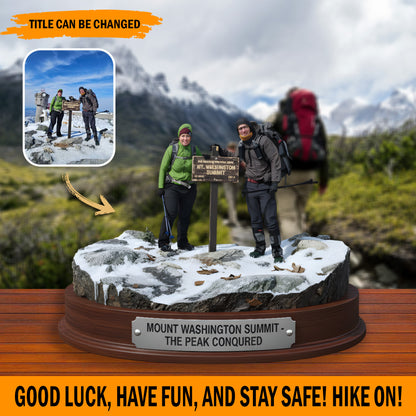 Hiking, Camping, Backpacking, Outdoor – Personalized Photo Acrylic Plaque