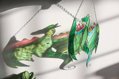 Green Dragon Acrylic Window Hanging