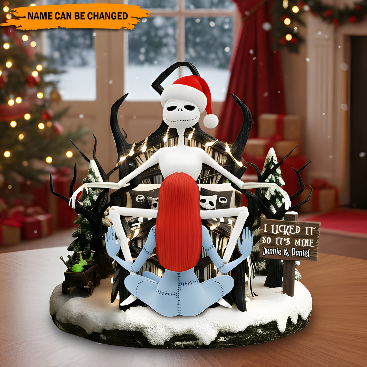 Naughty Holiday Love – Personalized Funny Couple Plaque