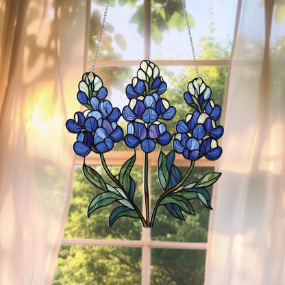Texas Bluebonnet Window Hanging Acrylic