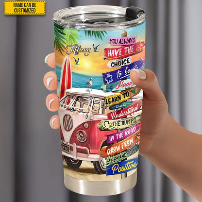 Hippie Van - Personalized Hippie Tumbler