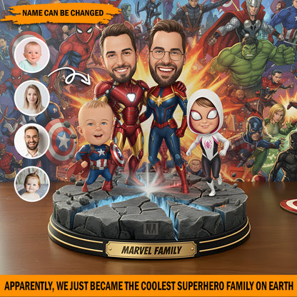 Our Super Family – Personalized Funny Family Acrylic Plaque