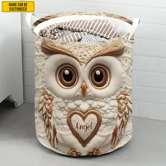 Cute Owl – Personalized Owl Laundry Hamper