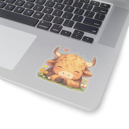 Highland Cow Sticker Cute Cow Sticker