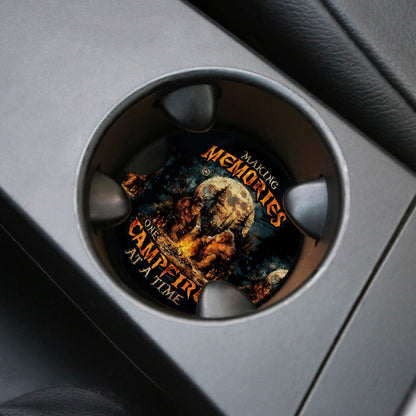 Marking Memories One Campfire Bigfoot Car Coaster