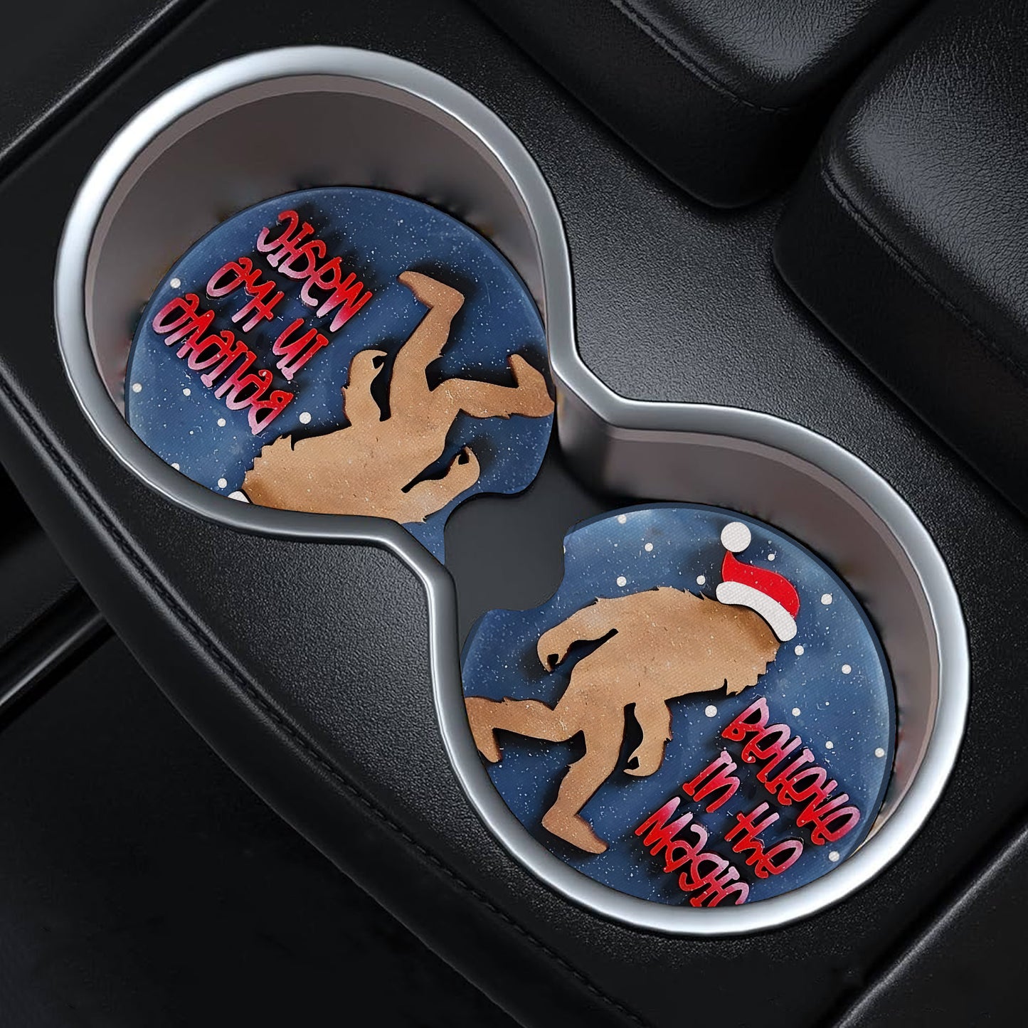 Sasquatch Believe In The Magic Car Coaster