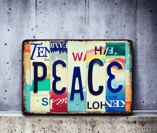 Peace - Metal Sign