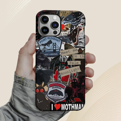 Meet Me in the Pale Moonlight - Mothman Phone Case
