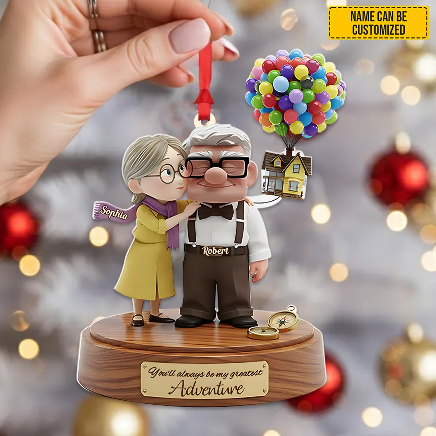 You'll Always Be My Greatest Adventure - Personalized Couple Ornament
