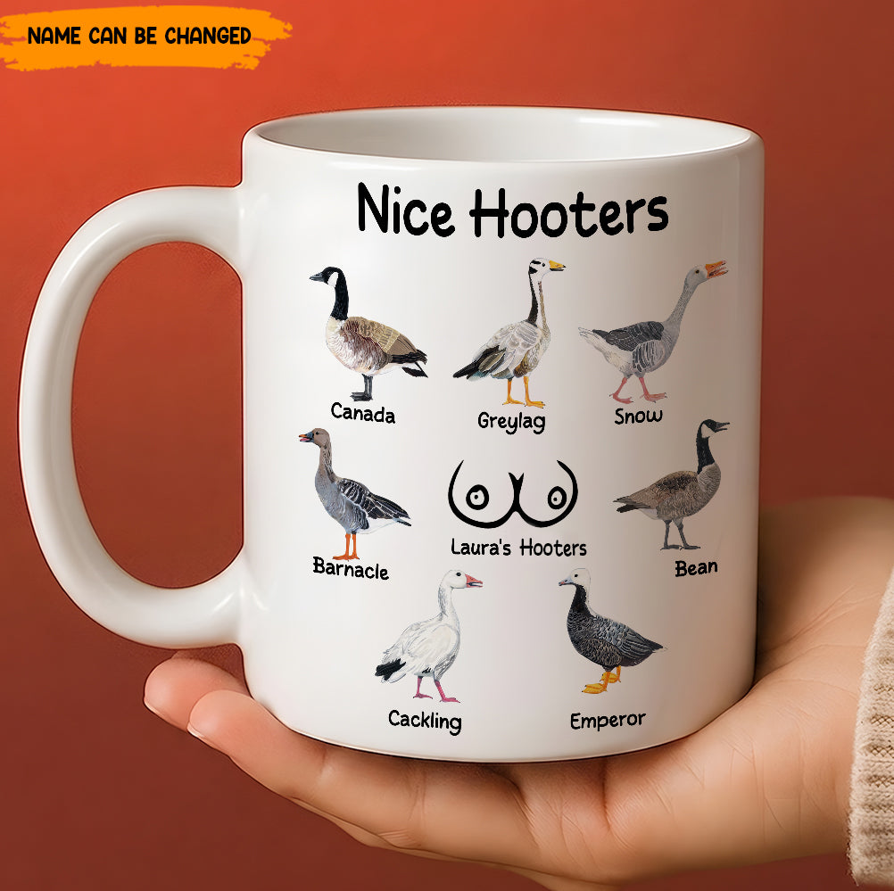 Funny Mug - Nice Hooters - Funny Gift For Women, Friends, Coworkers - Personalized Mug