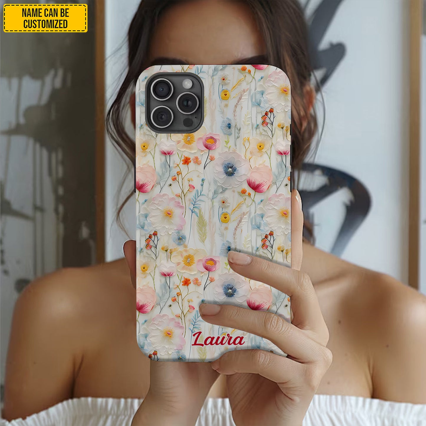 Personalized Wildflower Phone Case