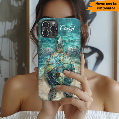 Personalized Sea Turtle Ocean Phone Case