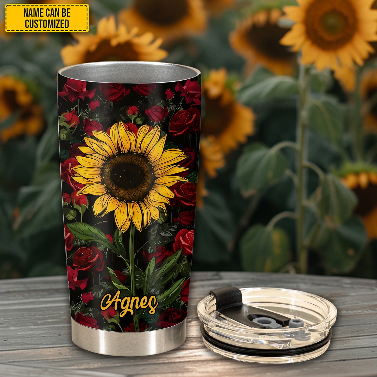 Personalized Beautiful Flower Tumbler