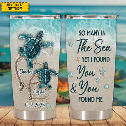 Sea Turtle Tumbler - Personalized Turtle Tumbler