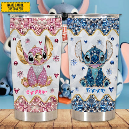 Cute Couple Tumbler - Personalized Couple Tumbler, Gift For Couple